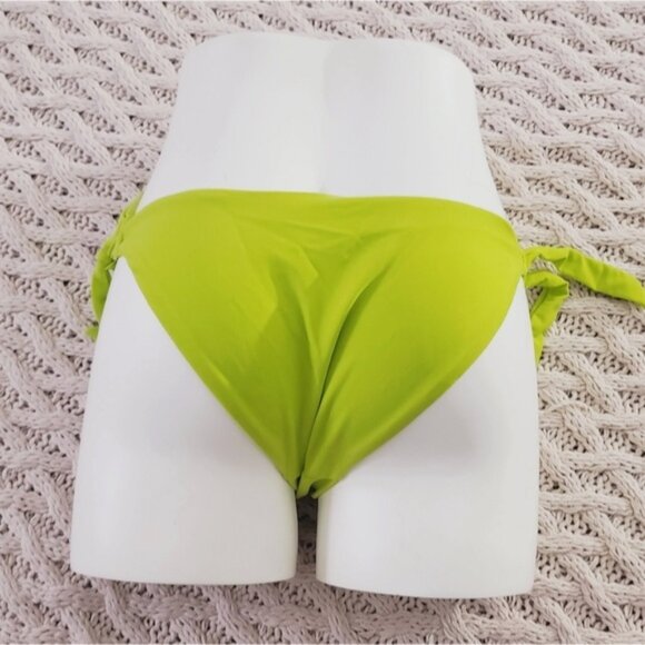 Brazilian Double Lined Low Rise Cheeky Bikini Bottom wirh side ties- S- NWOT - Picture 1 of 7